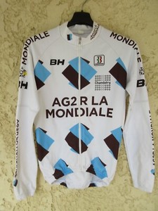 Maillot Cycliste AG2R La Mondiale 2013 - Odlo - Blanc - Taille L