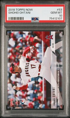 2018 Topps Now SHOHEI OHTANI 53 RC Rookie PSA 10 GEM MINT | eBay