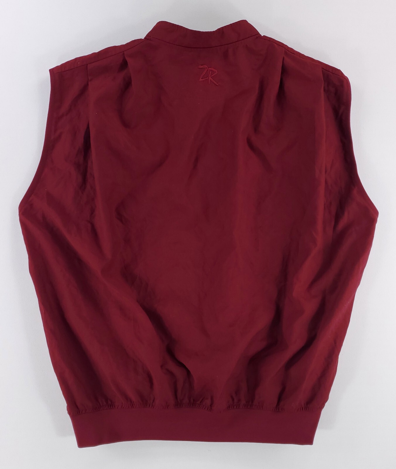 Zero Restriction 1/4 Snap Pullover Vest Navy Red … - image 3