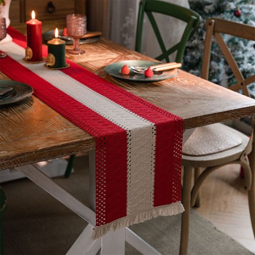 Table Runner Placemat Table Cloth Cover Christmas Party Home Dining Room Decor - Picture 3 of 45