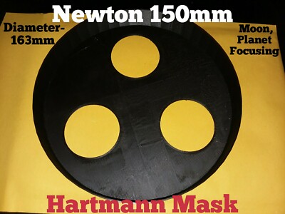 Hartmann Mask For Newton 150mm- 163mm Dia. Planet or Moon focus mask