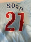 Sammy Sosa Signed Chicago Cubs Jersey Beckett BAS COA Autographed MLB HOF