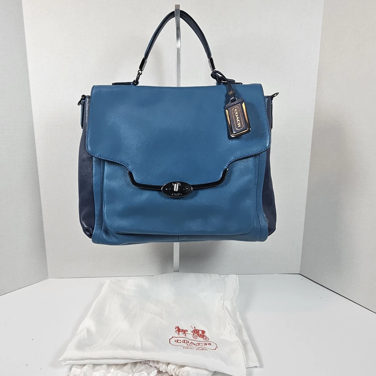 Coach Madison Satchel/Top Handle Bag Blue Bags & Handbags for