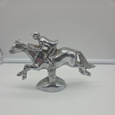 Vintage Final Furlong Louis Lejeune Equestrian Car Mascot Hood Ornament