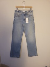 New Zara High Rise Wide Leg Jean Sz 4