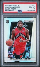 2024 PANINI PRIZM DECA SILVER PRIZM #53 JONATHAN MOGBO PSA 10