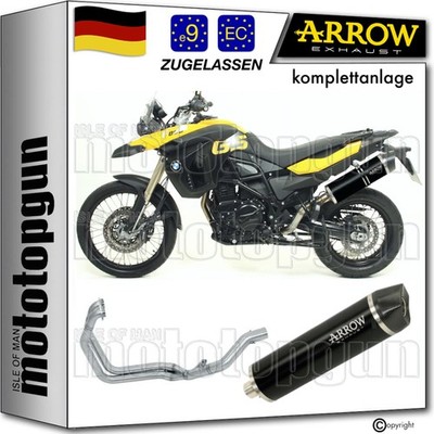 ARROW KOMPLETTANLAGE OP MRT SCHWARZ C BMW F800 F-800 GS ADV 2012 12 2013 13