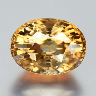💎 3.15ct IF Oval Natural Imperial Champagne Yellow Zircon Unheated Tanzania Gem