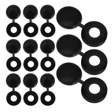  500 Pcs Flip Top Screw Head Covers Black Heads Caps for Protection