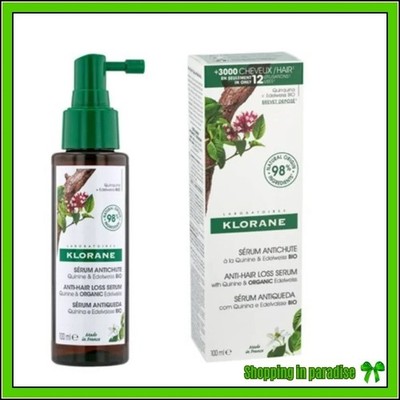 Klorane Anti-hair Loss Serum with Quinine & Edelweiss 3.3 fl oz. Made in France.
