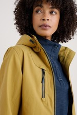 Seasalt Women's Regular Coverack Waterproof Coat Pear