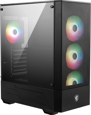 msi MAG Forge 112R - Premium Mid-Tower Gaming PC Case - Tempered Glass Black 