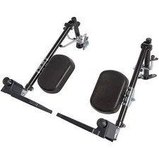 Ziggo ZGELR01 12 in. & 14 in. Elevating Legrests for Wheelchairs Black