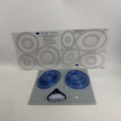 Creative Memories Scrapbook Cutting Patterns Corner Cutter Circle Oval Template