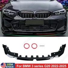 For 2023-2025 Bmw 330i G20 Lci M-sport 3pc Gloss Black Front Bumper Lip Splitter For 2023-2025 Bmw 330i G20 Lci M-sport 3pc Gloss Black Front Bumper Lip Splitter