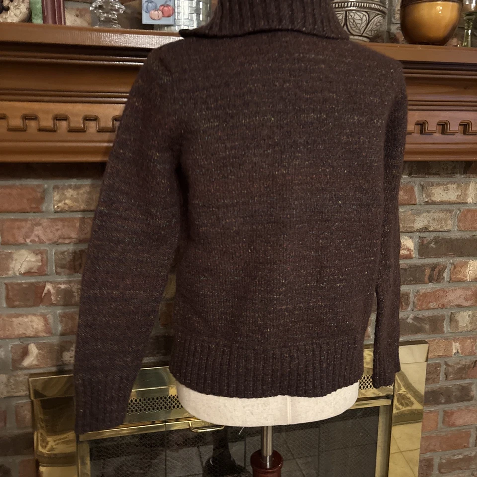 Suéter Karen Scott Mezcla Lana Pesada Marrón Talla Pequeña Foto 3 de 4