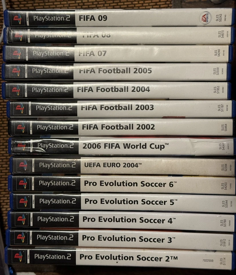 14 X PS2 Game Bundle Sony PlayStation 2 PS2 with Manuals FiFa/Pro Evo - Image 4 of 4