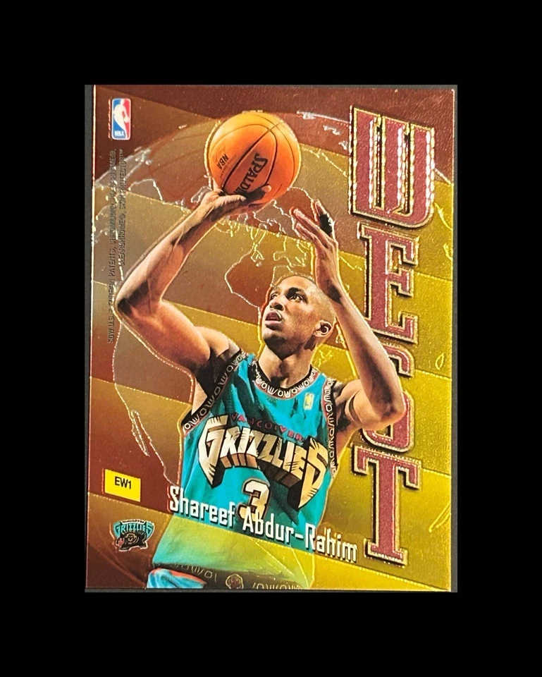 East West Refractor 1998 Antoine Walker Shareef Rahim #EW1 grado 10 corte/calidad Foto 2 de 3