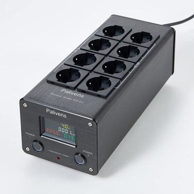 Netzfilter Steckdosenleiste HiFi, 8 Fach Entstörfilter Steckdose mit LCDAnzei...