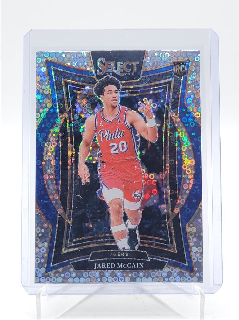 JARED MCCAIN 2024-25 SELECT CONCOURSE ROOKIE DISCO 76ERS A RC Q5692