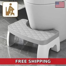 Non-slip Toilet Step Stool Squatty-Potty Bathroom Squat Chairs Furniture