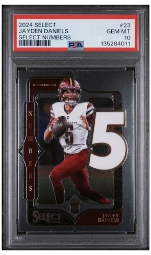 2024 Select Select Numbers PSA 10 ROOKIE📈Jayden Daniels RC Commanders #23🔥