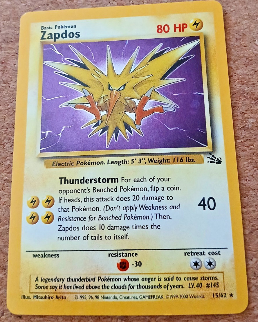 Zapdos 15/62 / Holo Rare