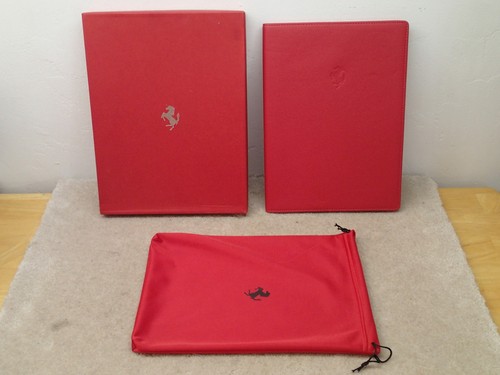 Ferrari Original Leather Folder Poltrona Frau Bag & Box 80 Page Guide Booklet