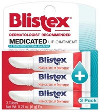 UPC 041388209821 product image for Blistex Medicated Lip Ointment 0.21 Oz Pack Of 3 Cold Sore Relief And Hydration | upcitemdb.com