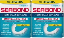 Sea Bond Secure Denture Adhesive Seals, Original Lowers, Zinc-Free,