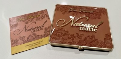 Too Faced Natural Matte Eyeshadow Palette Rare Discontinued Neutral NEW w/ Guide