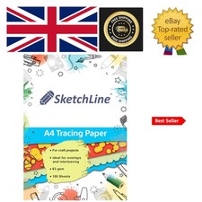 Transparentpapier A4 - 100 Blatt, 63 g/m² hohe Transparenz für Künstler