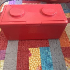 Chubs Baby Wipes Red Lego Stackable Storage Container Rare Vintage Used Storage