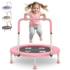 36'' Trampoline, ASTM Certified-Foldable Mini Trampolines for Ages 1-6, Adjus...