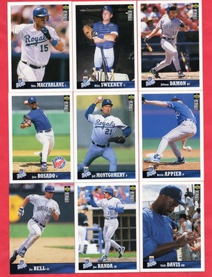 1997 Collectors Choice Kansas City Royals Team Set 19 cards, Mike Sweeney, Damon