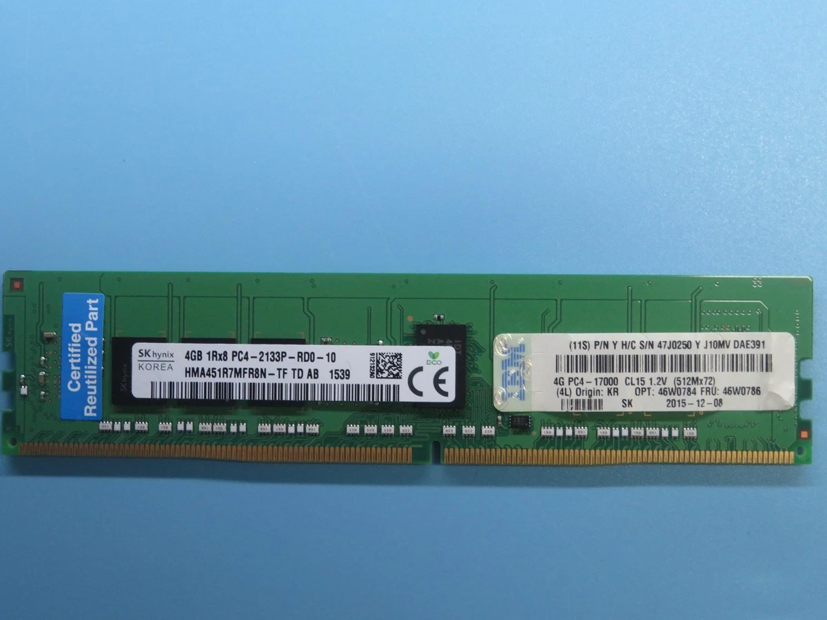 PC4-17000 (DDR4-2133) Bus Speed DIMM Computer Memory (RAM) 4 GB