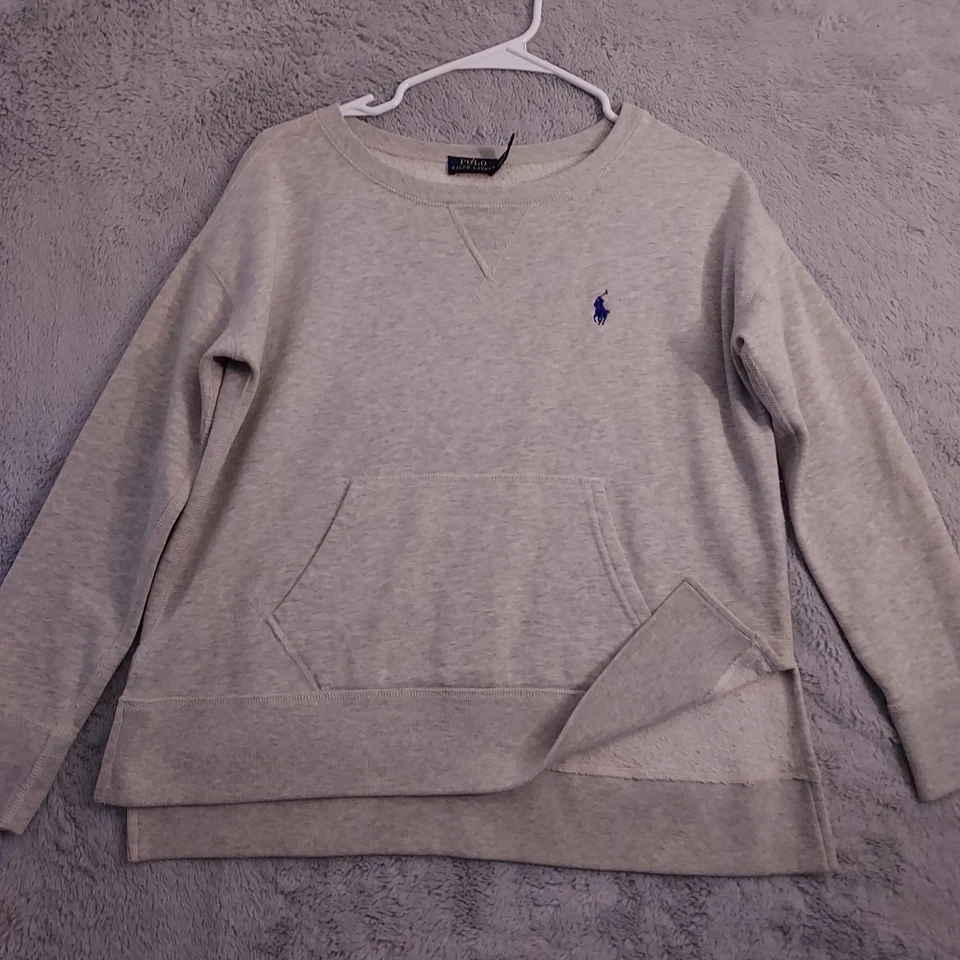 Sudadera Polo Ralph Lauren para mujer talla extra pequeña polar dobladillo dividido comfoy XS Foto 2 de 4