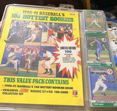 Score 1990-91 Baseball's 100 Hottest Rookies 100-Card Collector Set-Sealed