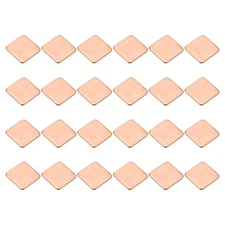 24 Pcs Heatsink Copper Pad Shim IC Chipset GPU Thermal Heatsink (15x15x1.5mm)