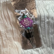 Handmade 'Mama Mommy Mom Bruh' Bottle Stopper Purple Teal Silver Black