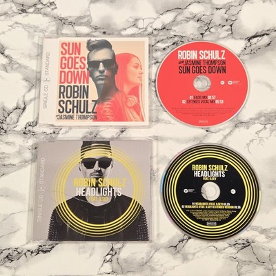 (ROBIN SCHULZ CD LOT) -- Sun Goes Down + Headlights -- (HAS A DAMAGED CASE)
