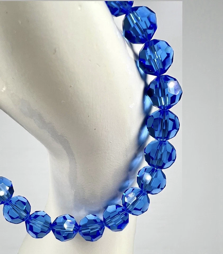 Pulsera Sworovski con cuentas de cristal azul Foto 4 de 4