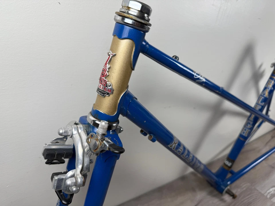 Vintage Raleigh Olympian Twin Tube 50cm Road Bike Frameset 1980s - Image 3 of 4