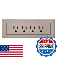 Legrand Wiremold RD4RNI Radiant Furniture Power Center Recessed Power Strip 4-Ou