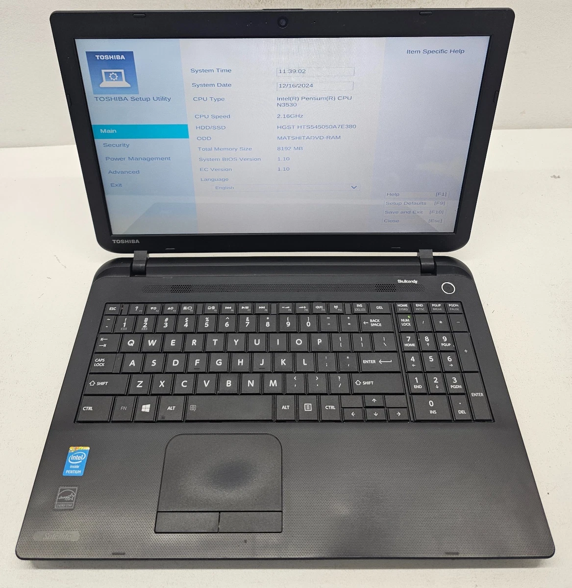 Toshiba Intel Pentium 8 GB RAM PC Laptops & Netbooks for sale | eBay