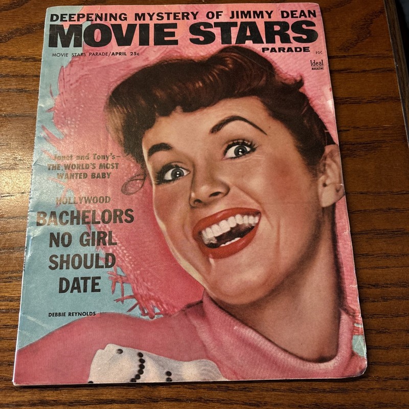 1956 APRIL MOVIE STARS PARADE MAGAZINE - DEBBIE REYNOLDS COVER - E 15817