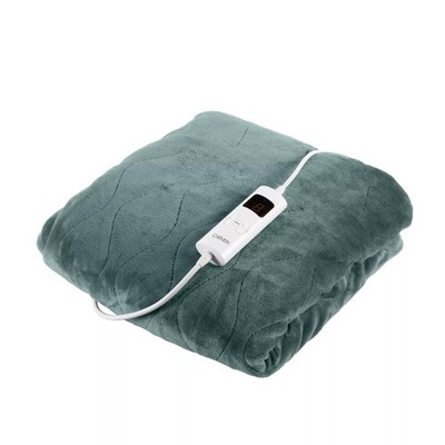 Carmen elektrische Heizdecke grün Fleece 160x130cm mit 9 Wärmestufen