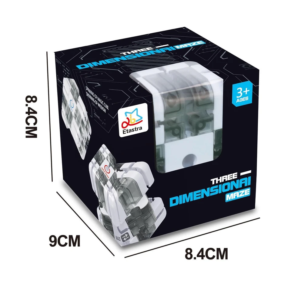 Cubo Mágico Laberinto 3D Transparente Puzzle Cubo de Velocidad Bola Rodante Cubos Laberinto Juguetes Foto 3 de 4