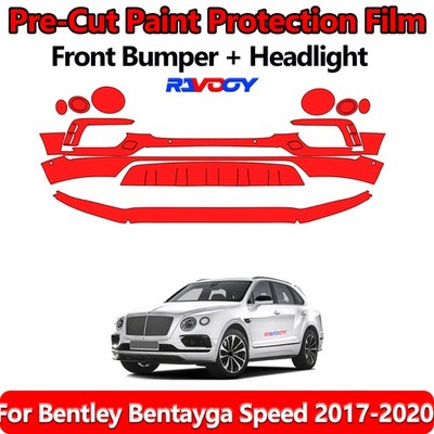 8.5Mil PreCut Front Bumper PPF Kit Film For Bentley Bentayga Speed 2017-2020
