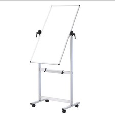 VIZ-PRO Double-Sided Magnetic Revolving Mobile W60 x H120 cm, White 